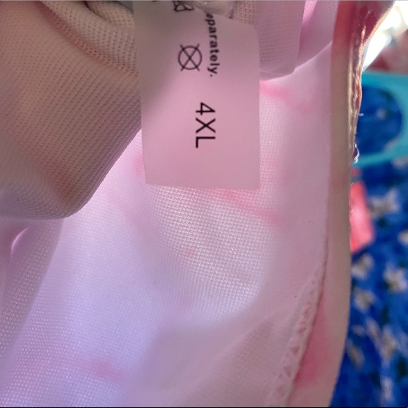 Pink & White Marble Bikini with cover-up - Picture 4 of 8